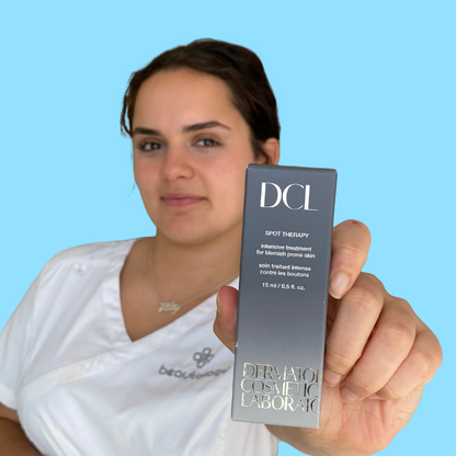 DCL SKINCARE Spot Therapy: Target and treat stubborn spots with DCL SKINCARE Spot Therapy, a specialized treatment that helps to diminish the appearance of blemishes, reduce redness, and promote a clearer and more even complexion.