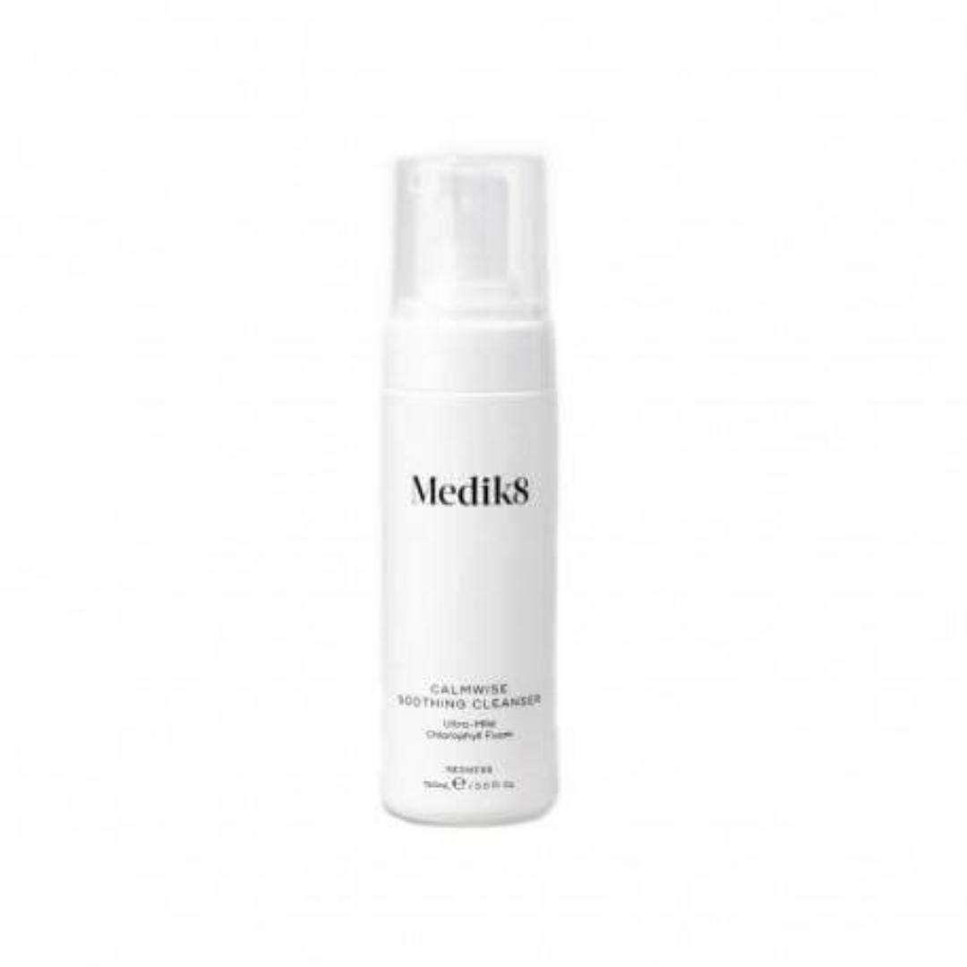 MEDIK8 Calmwise Soothing Cleanser 150ml: Cleanse and soothe your skin with MEDIK8 Calmwise Soothing Cleanser, a gentle and calming cleanser that effectively removes impurities while reducing redness and inflammation, leaving your skin clean, balanced, and refreshed.