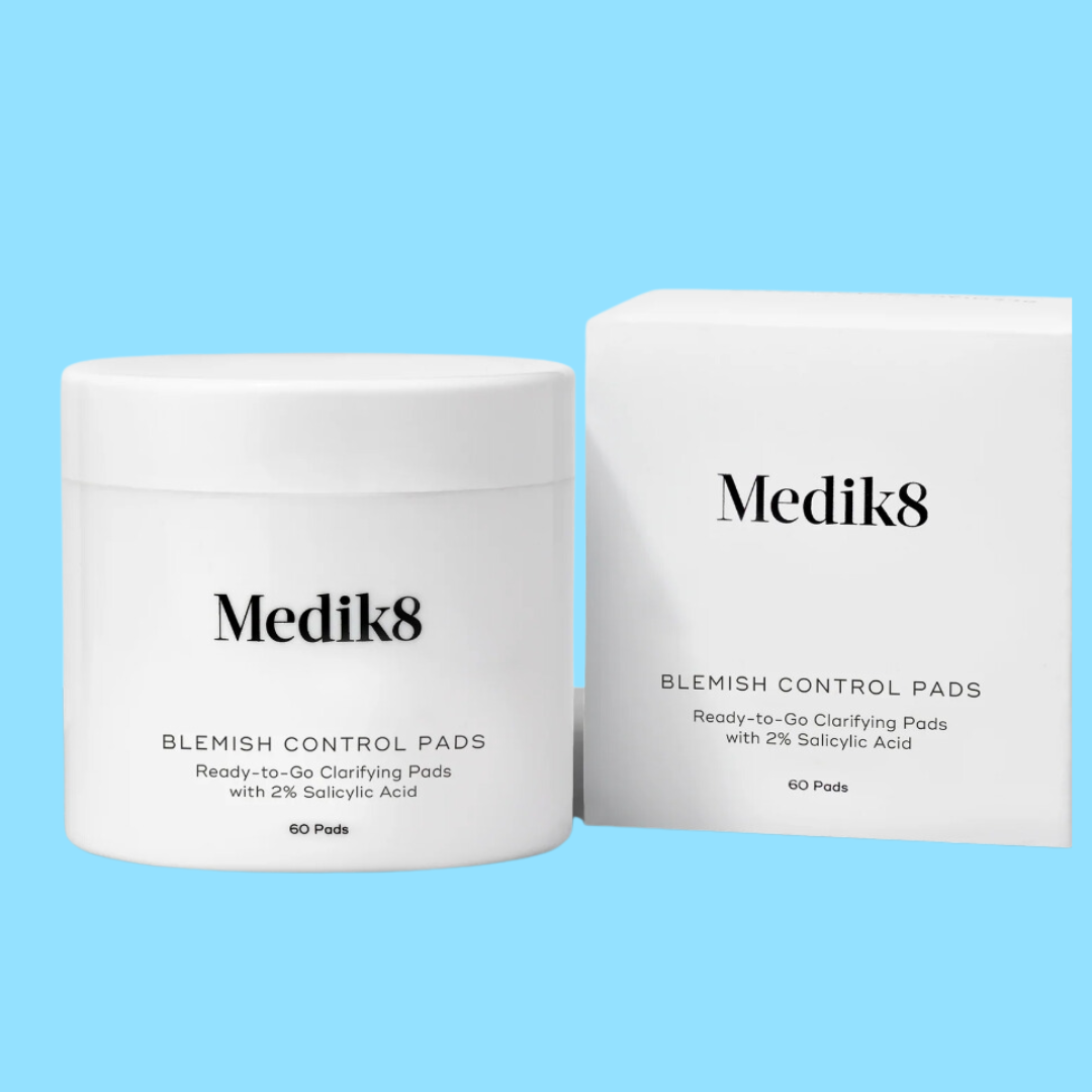 MEDIK8 Blemish Control Pads 60 Pads: Take control of blemishes with MEDIK8 Blemish Control Pads, specially formulated pads that help to exfoliate, clarify, and prevent breakouts for a clearer and healthier complexion.