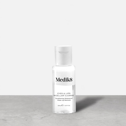 MEDIK8 Eyes &amp; Lips Micellar Cleanse 100ml: Effortlessly remove makeup and impurities with MEDIK8 Eyes &amp; Lips Micellar Cleanse, a gentle and effective micellar water specially formulated for the delicate eye and lip areas, leaving your skin clean, refreshed, and hydrated.