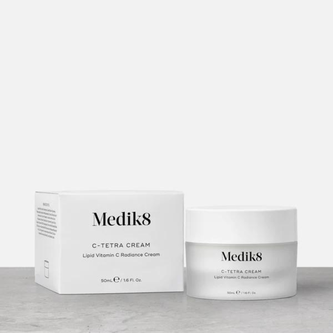 MEDIK8 C-Tetra Cream 50ml: Revitalise your skin with MEDIK8 C-Tetra Cream, a lightweight and antioxidant-rich moisturizer that helps improve the appearance of fine lines and wrinkles, while promoting a smoother, brighter, and more youthful-looking complexion.
