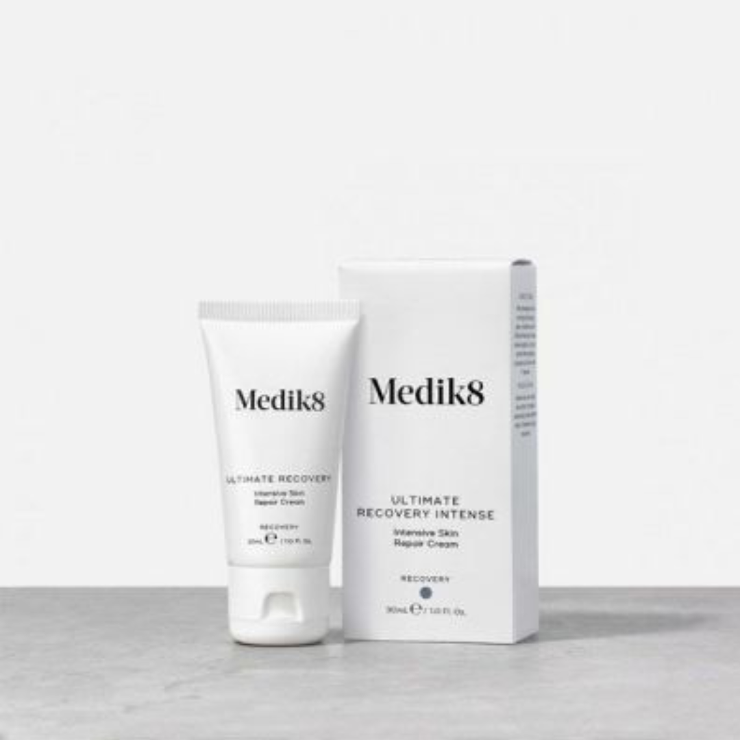 MEDIK8 Ultimate Recovery Intense 30ml: Nurture and heal your skin with MEDIK8 Ultimate Recovery Intense, a powerful and soothing skincare solution designed to provide intense hydration and repair for compromised and sensitive skin