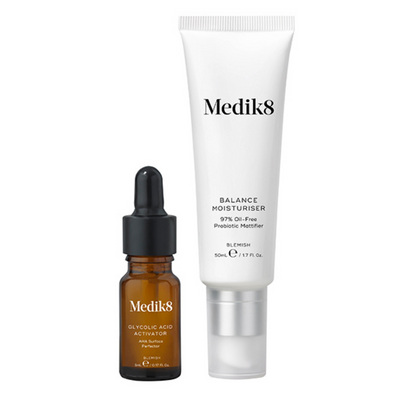 MEDIK8 Balance Moisturiser With Glycolic Acid Activator 50ml: Achieve balanced and radiant skin with MEDIK8 Balance Moisturiser, a hydrating moisturizer infused with glycolic acid activator to promote smoother, clearer, and more even-toned complexion.
