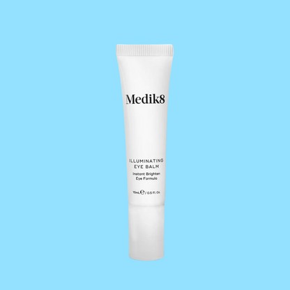 MEDIK8 Illuminating Eye Balm 15ml: Brighten and rejuvenate your under-eye area with MEDIK8 Illuminating Eye Balm, a nourishing balm that targets dark circles, puffiness, and signs of fatigue for a refreshed and illuminated appearance.
