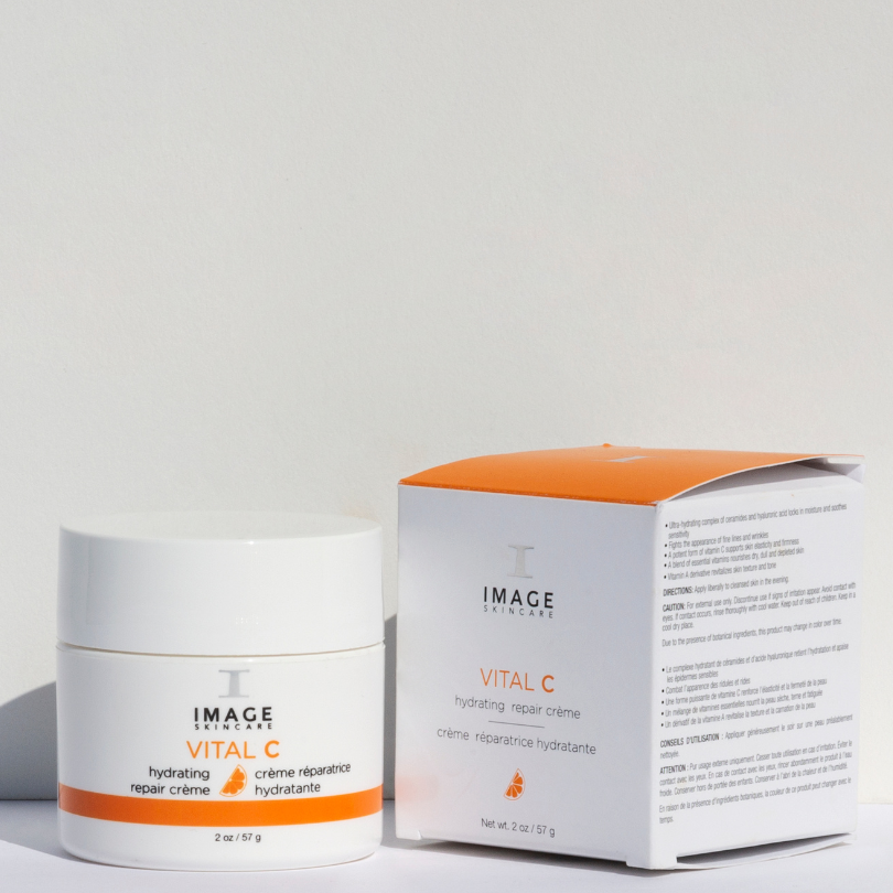 Restore and nourish your skin with IMAGE SKINCARE Vital C Hydrating Repair Creme, a luxurious and hydrating moisturiser that replenishes moisture, boosts collagen production, and reduces the appearance of fine lines and wrinkles for a smooth, youthful, and radiant complexion.