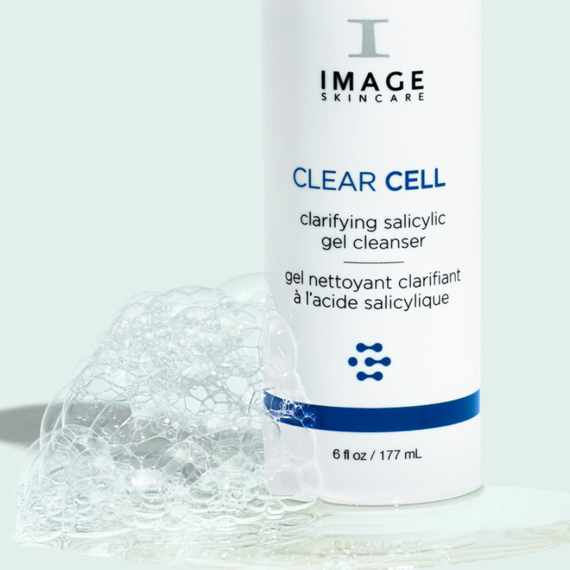 Purify and balance your skin with IMAGE SKINCARE Clear Cell Clarifying Gel Cleanser, a refreshing and clarifying cleanser that gently removes impurities, excess oil, and makeup, leaving the skin clear, balanced, and refreshed.