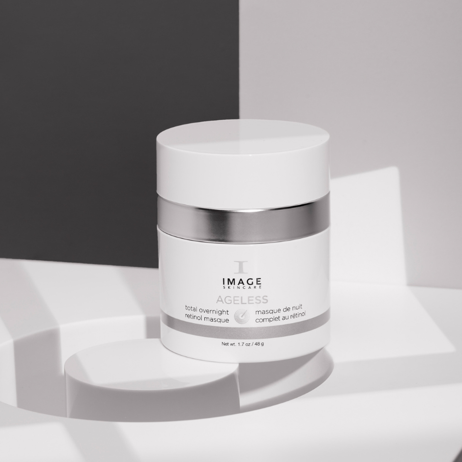 Enhance your nighttime skincare routine with the powerful benefits of IMAGE SKINCARE Ageless Total Overnight Retinol Masque. This advanced formula is enriched with retinol, a key ingredient known for its ability to promote skin renewal and reduce the appearance of fine lines and wrinkles. The masque works overnight to deliver intense hydration and improve the overall texture and tone of your skin. Wake up to smoother, more youthful-looking skin with this rejuvenating masque. Suitable for all skin types.