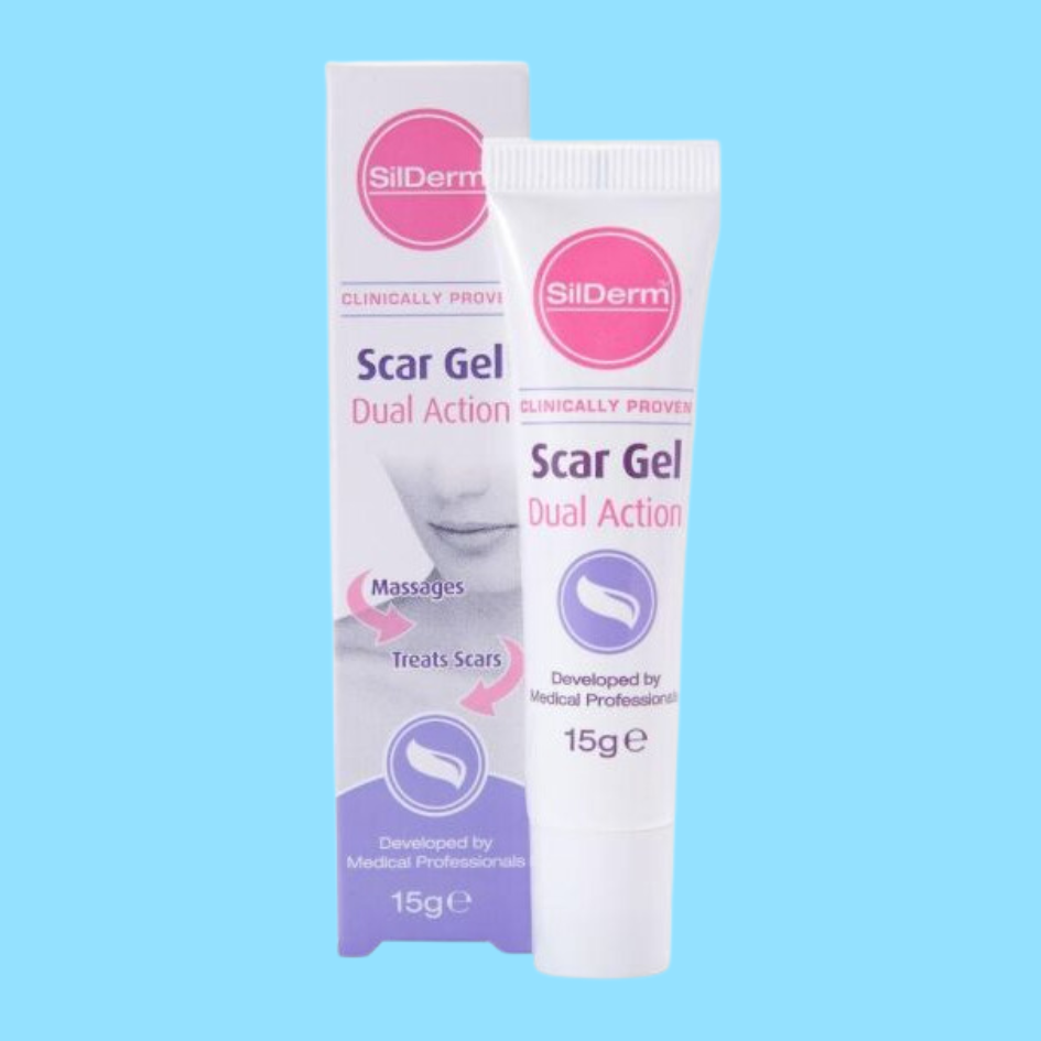 SILDERM Dual Action Scar Gel 15g: Combat and diminish scars with SILDERM Dual Action Scar Gel, a powerful gel formula that works to improve the appearance of scars, promoting smoother, more even-toned skin for a renewed and confident look.