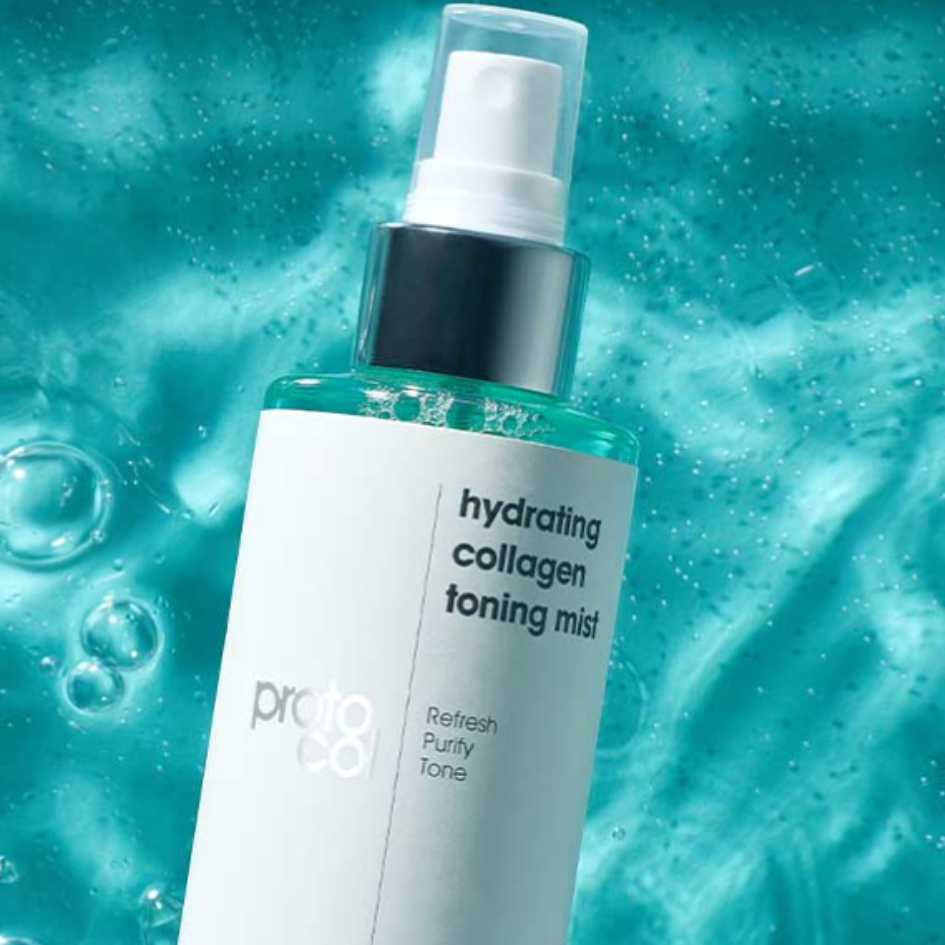 PROTO-COL Hydrating Collagen Toning Mist: Refresh and hydrate your skin with PROTO-COL Hydrating Collagen Toning Mist, a revitalizing mist enriched with collagen that tones, hydrates, and rejuvenates the skin, promoting a youthful and radiant complexion.