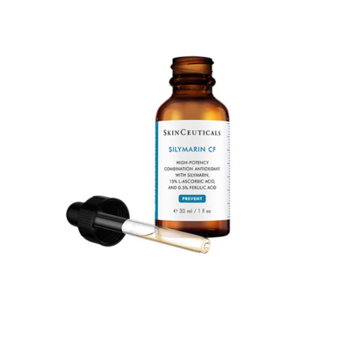 SkinCeuticals Skin Clarifying Starter Kit for Oily and Blemish-Prone Skin - Includes Blemish + Age Cleanser 240ml, Silymarin CF 15ml, Blemish + Age Defence 15ml, and Advanced Brightening UV Defence 15ml