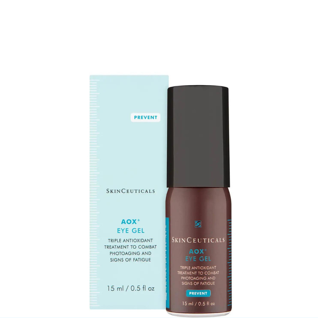 SKINCEUTICALS AOX+ Eye Gel 15ml: Revitalize and protect the delicate eye area with SKINCEUTICALS AOX+ Eye Gel, a potent antioxidant-rich gel that reduces the signs of aging, such as fine lines, wrinkles, and puffiness, while providing a protective shield against environmental damage for a more youthful and refreshed appearance.