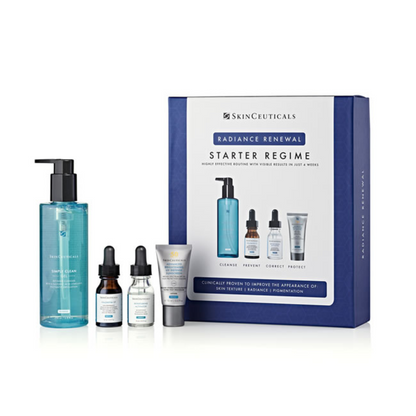 SkinCeuticals Radiance Renewal Starter Kit - Complete Skincare Set for Combination and Discoloration-Prone Skin, with Powerful Brightening and Anti-Aging Formulas