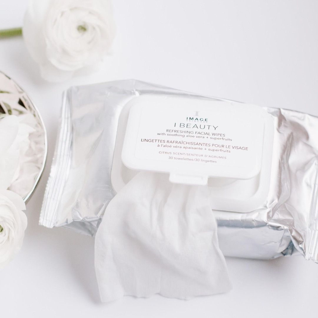 Experience instant refreshment and convenience with the I Beauty Refreshing Facial Wipes by IMAGE SKINCARE. These gentle and effective wipes effortlessly remove dirt, oil, and makeup, leaving your skin feeling clean and revitalized. Perfect for on-the-go use and suitable for all skin types, these 30 towelettes are a must-have addition to your skincare routine.