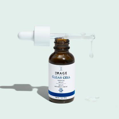 Achieve clear and blemish-free skin with the Clear Cell Restoring Serum Oil-Free by IMAGE SKINCARE. This lightweight serum is specifically formulated to address acne-prone and oily skin. It helps to control excess oil production, unclog pores, and reduce the appearance of blemishes. With its oil-free formula, it provides hydration without clogging pores, leaving your skin balanced and refreshed. Experience the benefits of the Clear Cell Restoring Serum for a clear and radiant complexion.