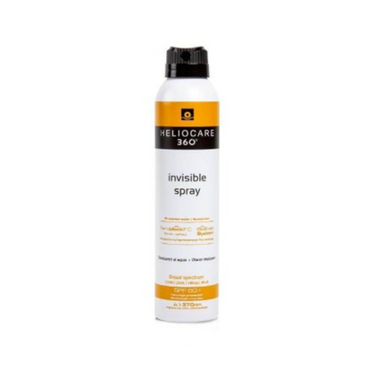 HELIOCARE 360 Invisible Spray SPF 50+: Effortlessly shield your skin with HELIOCARE 360 Invisible Spray SPF 50+, an invisible and easy-to-apply sunscreen spray that provides high-level broad-spectrum UVA/UVB protection for a transparent and protected skin barrier.