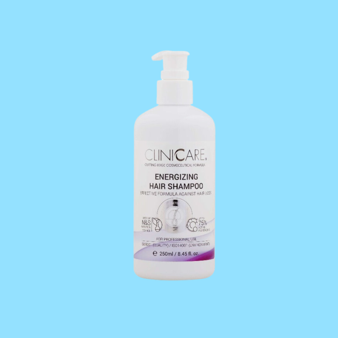 CLINICCARE Energising Hair Shampoo 250ml - Revitalize and cleanse your hair with our energizing shampoo for strong and healthy locks