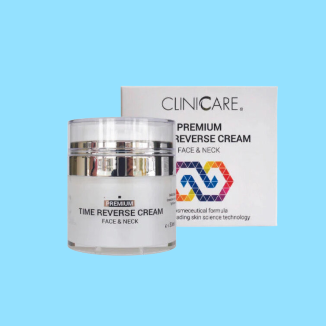 CLINICCARE Premium Time Reverse Cream (Face and Neck) 30ml - Turn back the clock with our premium anti-aging cream for a youthful, radiant complexion