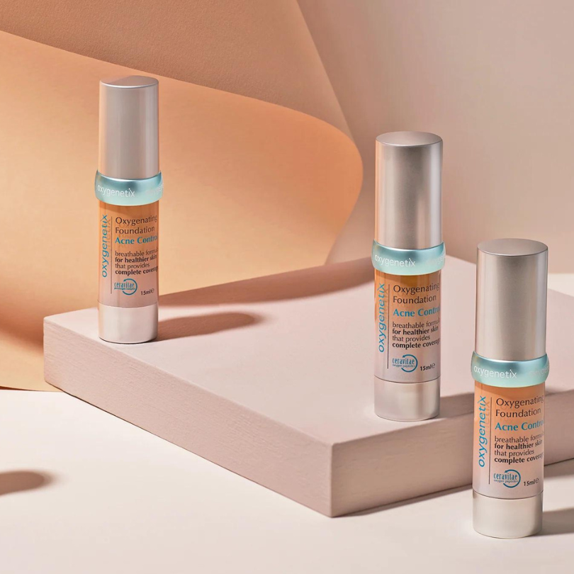 OXYGENETIX Acne Control Foundation - Achieve flawless coverage while treating acne-prone skin. Experience confidence and radiance with our innovative formula.