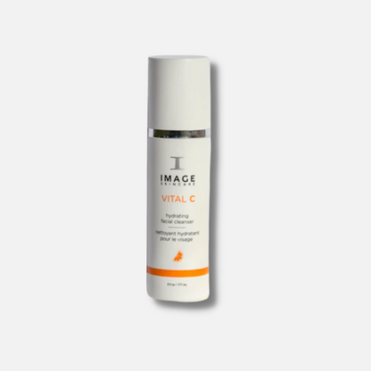 Reveal radiant and hydrated skin with IMAGE SKINCARE Vital C Hydrating Facial Cleanser, a nourishing and antioxidant-rich cleanser that gently removes impurities, hydrates the skin, and enhances its natural glow for a revitalized and refreshed complexion.