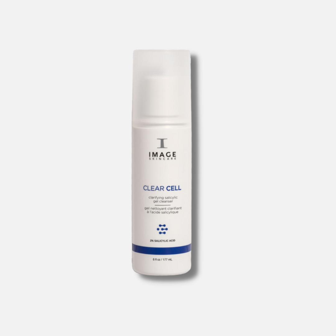 Purify and balance your skin with IMAGE SKINCARE Clear Cell Clarifying Gel Cleanser, a refreshing and clarifying cleanser that gently removes impurities, excess oil, and makeup, leaving the skin clear, balanced, and refreshed.