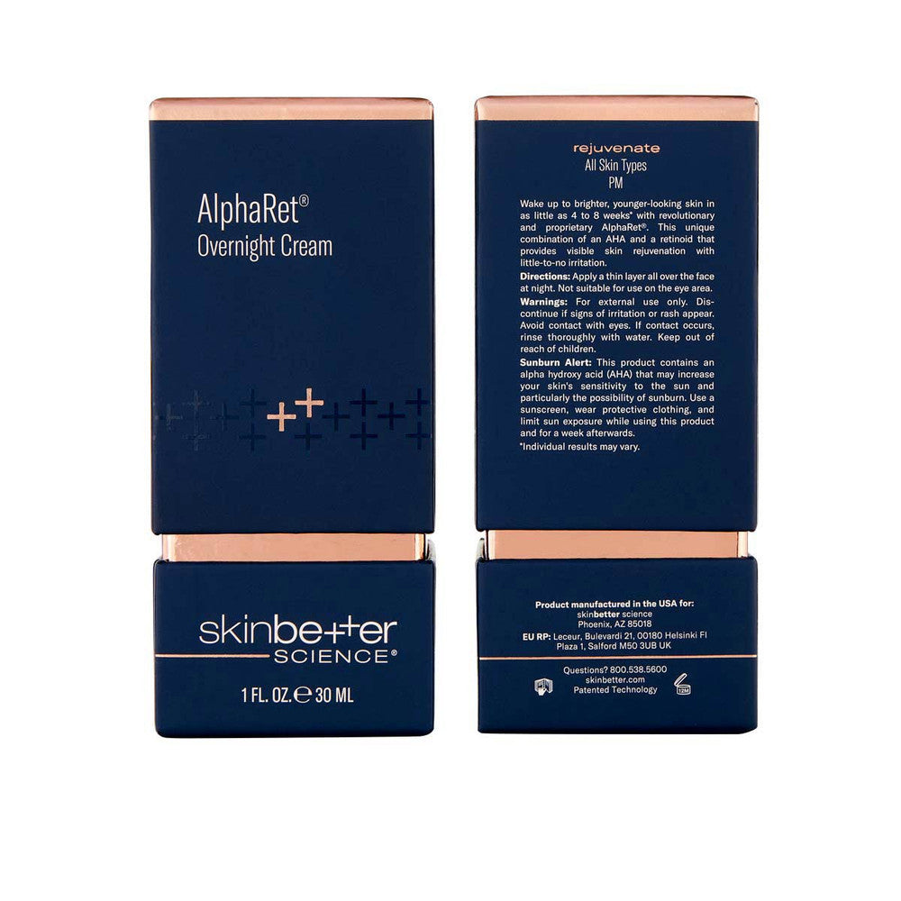 SKINBETTER SCIENCE Rejuvenate AlphaRet Overnight Cream FACE 30ml - Wake up to renewed skin with this powerful overnight cream. Rejuvenate your complexion while you sleep