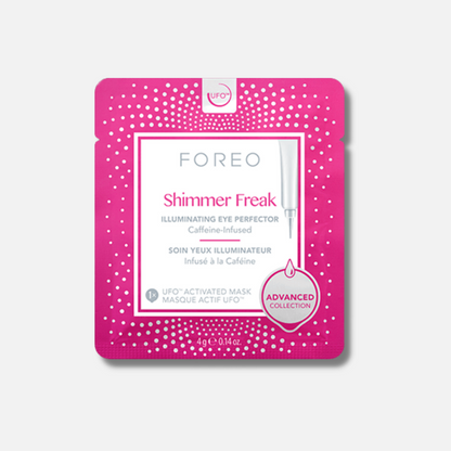 FOREO UFO Masks Shimmer Freak x 6: Experience a radiant transformation with this set of 6 FOREO UFO Shimmer Freak face masks, infused with shimmering particles to enhance your skin&