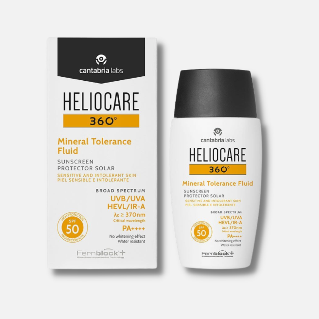HELIOCARE 360° Mineral Tolerance Fluid: Gentle and effective sun protection with HELIOCARE 360° Mineral Tolerance Fluid, a mineral-based sunscreen that offers broad-spectrum SPF protection while being suitable for even the most sensitive skin types