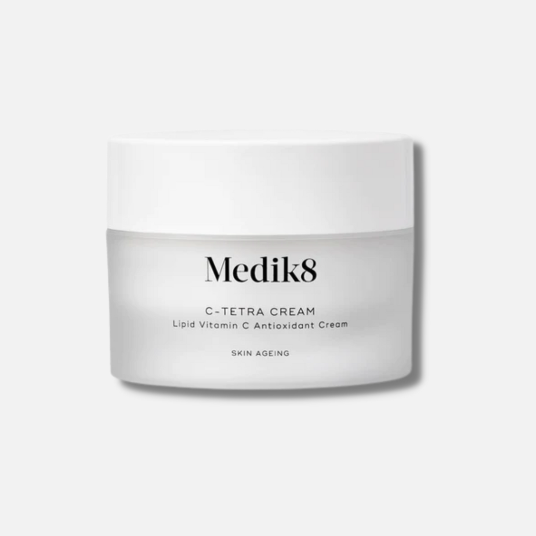MEDIK8 C-Tetra Cream 50ml: Revitalise your skin with MEDIK8 C-Tetra Cream, a lightweight and antioxidant-rich moisturizer that helps improve the appearance of fine lines and wrinkles, while promoting a smoother, brighter, and more youthful-looking complexion.