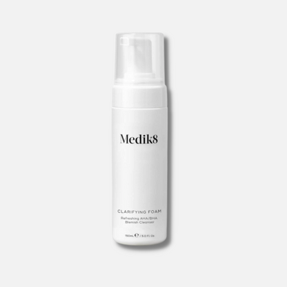 MEDIK8 Clarifying Foam 150ml: Purify and clarify your skin with MEDIK8 Clarifying Foam, a gentle yet effective foaming cleanser that helps to remove impurities and excess oil, promoting a clearer and healthier-looking complexion.