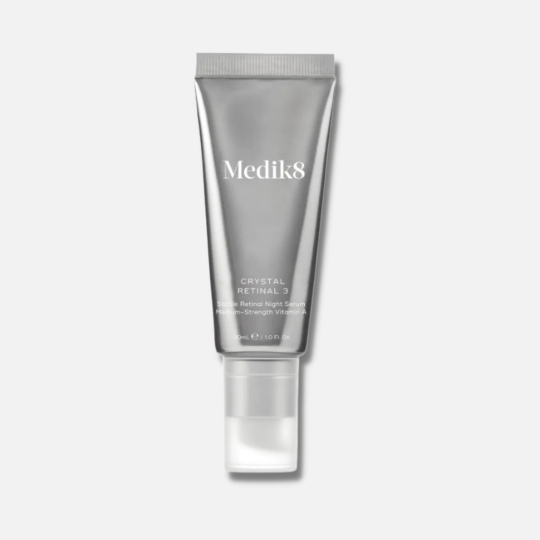 MEDIK8 Crystal Retinal 3 30ml: Transform your skin with MEDIK8 Crystal Retinal 3, a gentle yet effective retinal serum known for its anti-aging properties and ability to promote a smoother, more radiant complexion