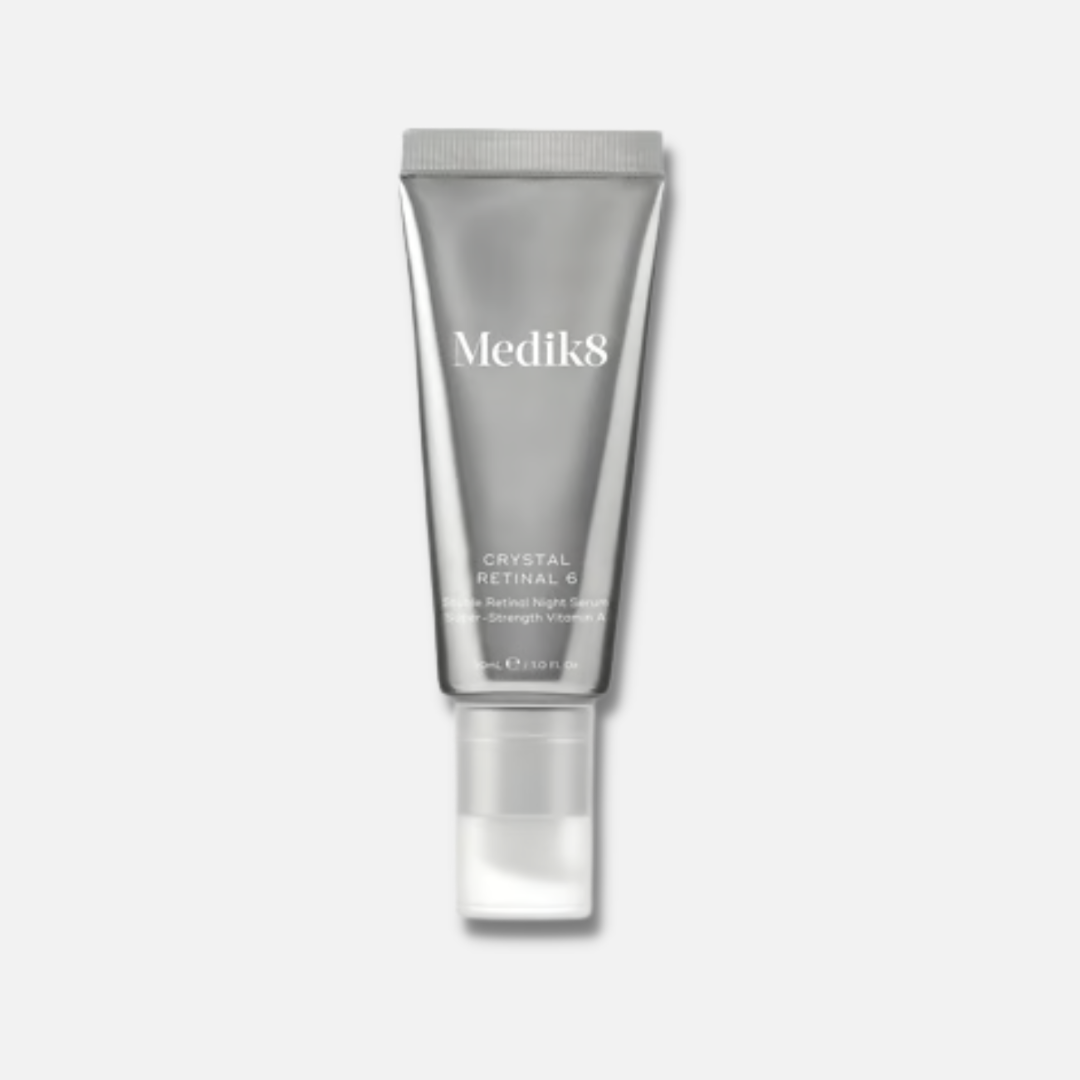 MEDIK8 Crystal Retinal 6 30ml: Reveal renewed skin with MEDIK8 Crystal Retinal 6, a transformative 6% retinal serum known for its potent anti-aging properties and skin rejuvenation benefits.