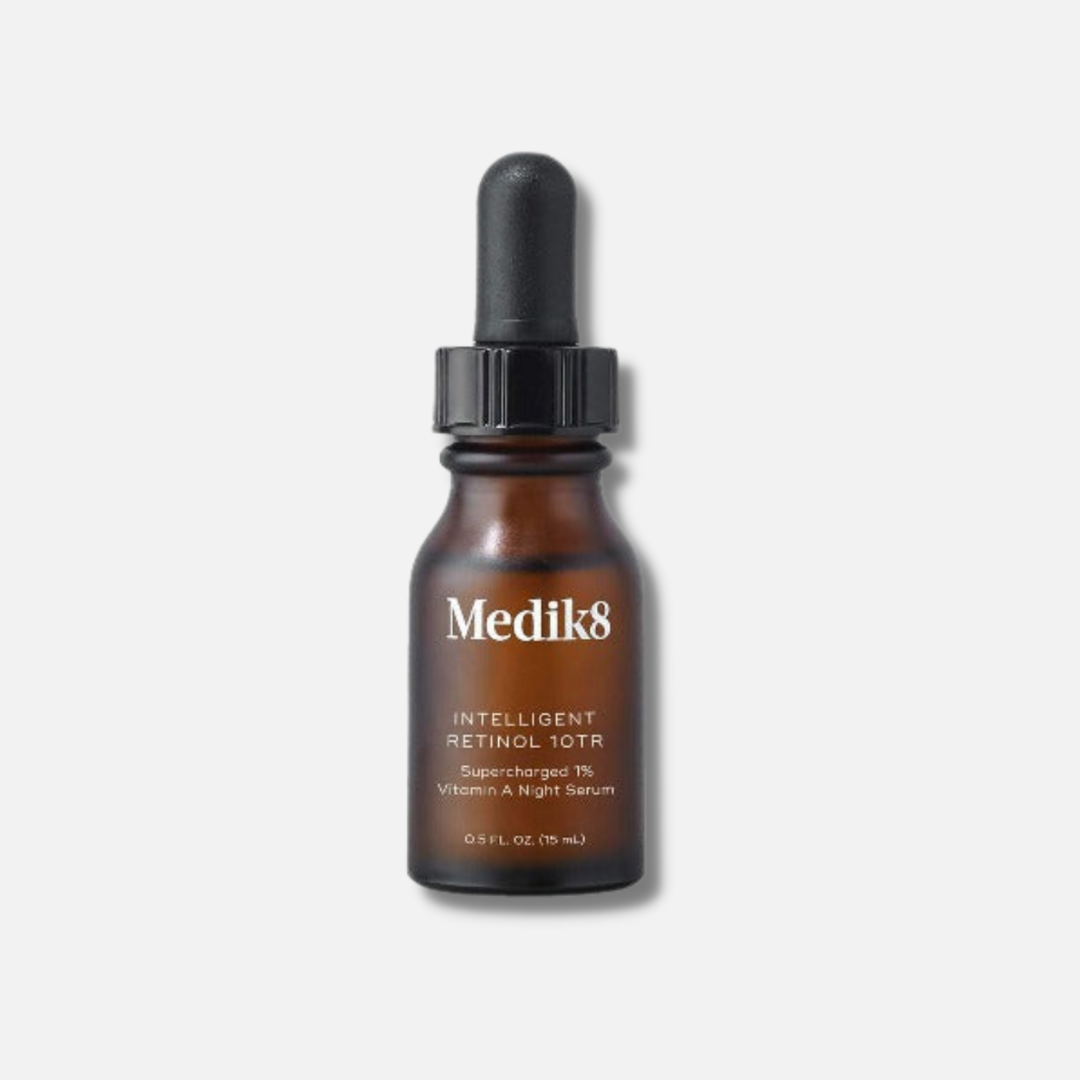 MEDIK8 Intelligent Retinol 10TR 15ml: Experience advanced skincare with MEDIK8 Intelligent Retinol 10TR, a powerful retinol serum that intelligently releases active ingredients to target fine lines, wrinkles, and uneven skin tone for a smoother and more youthful complexion.