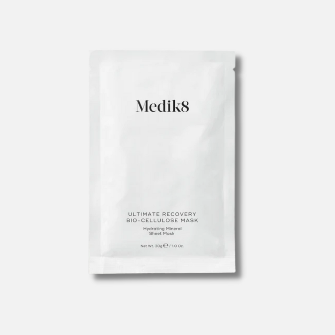 MEDIK8 Ultimate Recovery Bio-Cellulose Mask 6: Restore and rejuvenate your skin with MEDIK8 Ultimate Recovery Bio-Cellulose Mask, a soothing and hydrating mask that helps to calm and nourish stressed and compromised skin for a revitalised and radiant appearance.