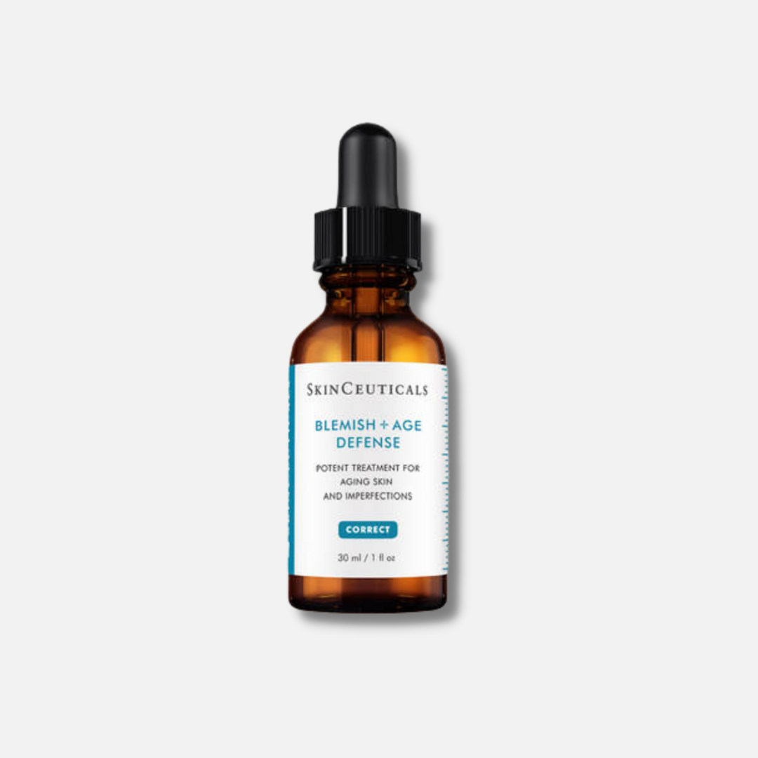 SKINCEUTICALS Blemish + Age Defence 30ml: Combat blemishes and signs of aging with SKINCEUTICALS Blemish + Age Defence, a targeted serum that helps to reduce acne breakouts, minimize pore congestion, and diminish the appearance of fine lines and wrinkles for a clearer, smoother, and more youthful-looking complexion