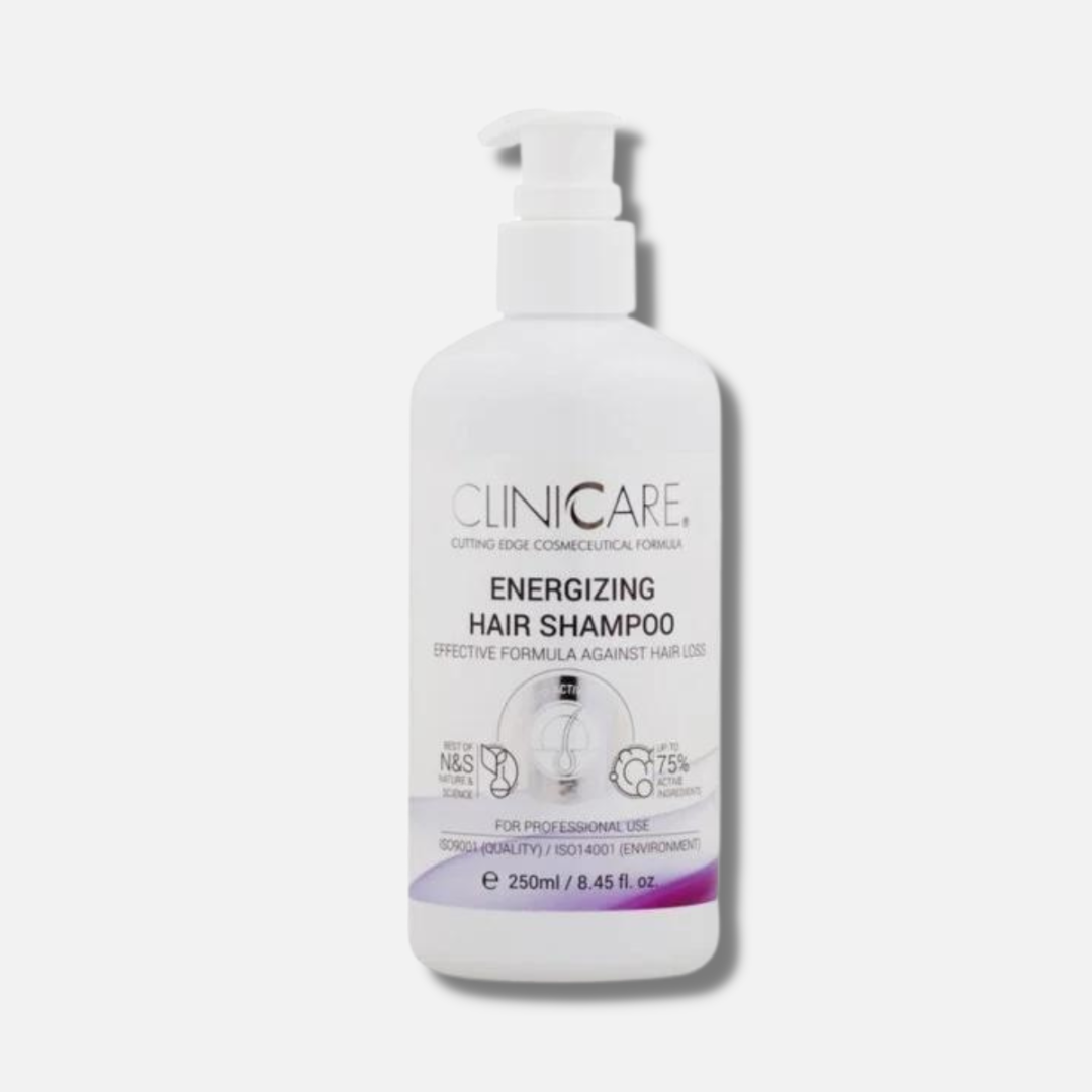 CLINICCARE Energising Hair Shampoo 250ml - Revitalize and cleanse your hair with our energizing shampoo for strong and healthy locks