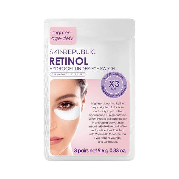 Skin Republic SKIN REPUBLIC Retinol Hydrogel Under Eye Patches - 3 Pairs | Beautology.