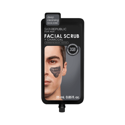 Skin Republic SKIN REPUBLIC Facial Scrub + Charcoal For Men | Beautology.