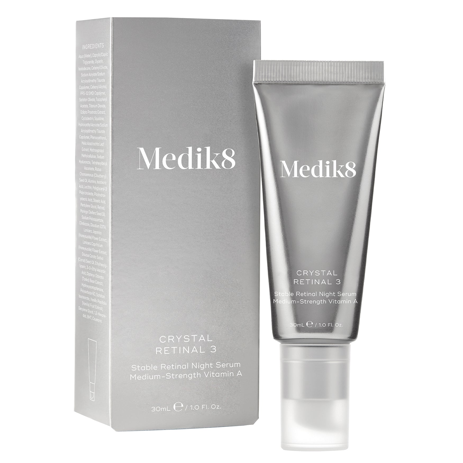 MEDIK8 Crystal Retinal 3 30ml: Transform your skin with MEDIK8 Crystal Retinal 3, a gentle yet effective retinal serum known for its anti-aging properties and ability to promote a smoother, more radiant complexion