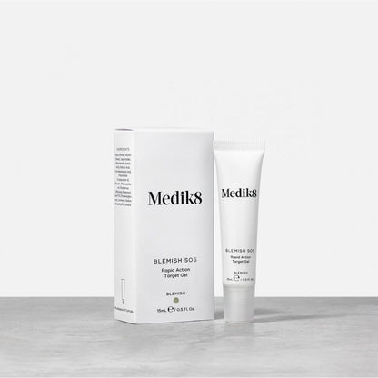 MEDIK8 Blemish SOS 15ml: Target and treat blemishes with MEDIK8 Blemish SOS, a fast-acting and effective spot treatment formulated to reduce the appearance of breakouts and promote clearer, healthier skin.