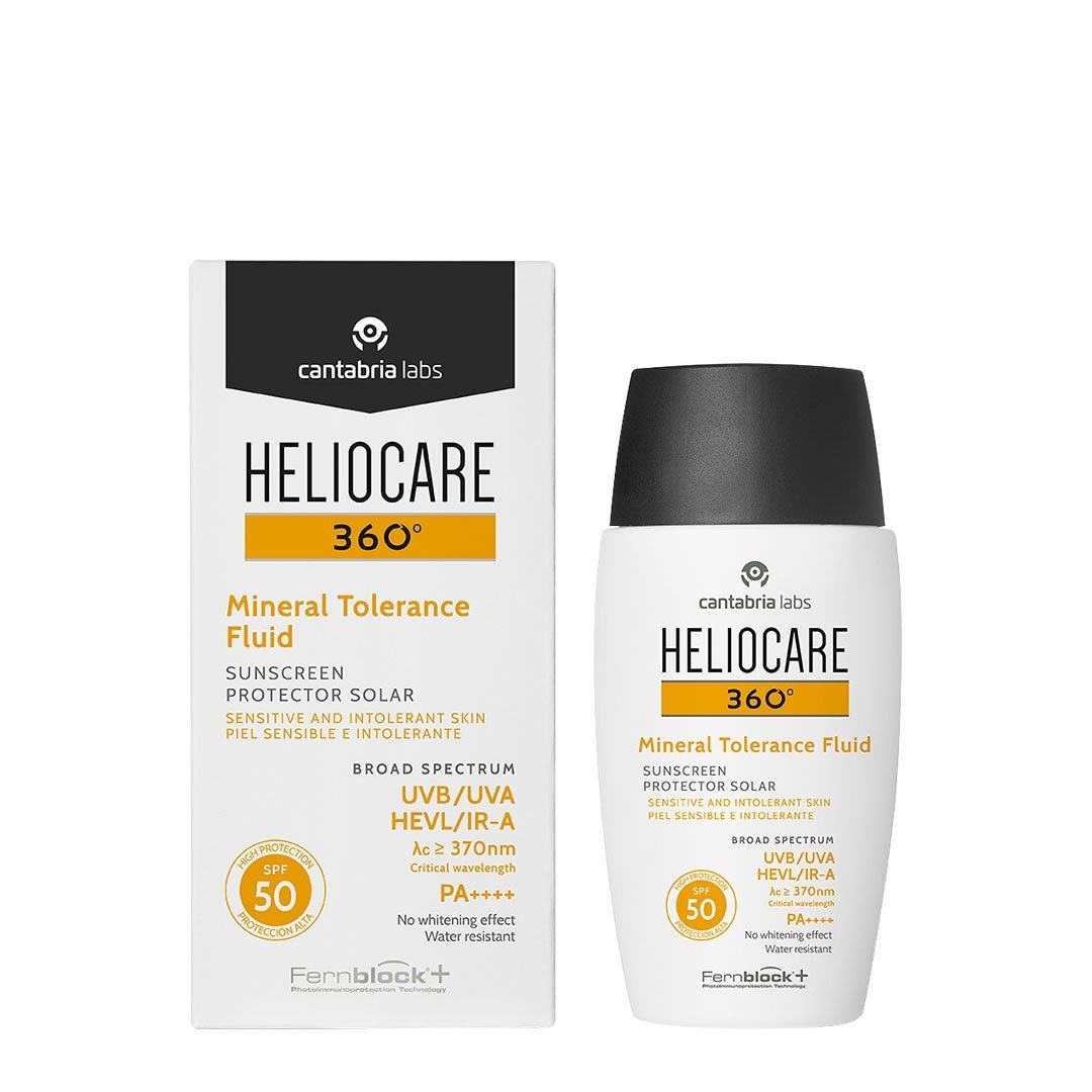 HELIOCARE 360° Mineral Tolerance Fluid: Gentle and effective sun protection with HELIOCARE 360° Mineral Tolerance Fluid, a mineral-based sunscreen that offers broad-spectrum SPF protection while being suitable for even the most sensitive skin types