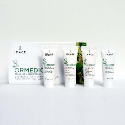 IMAGE SKINCARE I Trial Ormedic Trial Kit: Discover the rejuvenating power of the Ormedic skincare line with the IMAGE SKINCARE I Trial Ormedic Trial Kit. This comprehensive kit includes a selection of carefully curated products formulated with organic ingredients to restore balance and nourish the skin. Experience the natural radiance and vitality with the Ormedic Trial Kit from IMAGE SKINCARE.