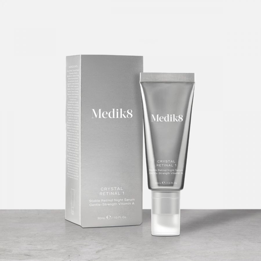 MEDIK8 Crystal Retinal 1 30ml: Begin your skin transformation with MEDIK8 Crystal Retinal 1, a gentle yet effective retinal serum that helps improve skin texture, tone, and overall appearance for a revitalised and radiant complexion.